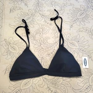 NWT Old Navy Bikini Top Blk